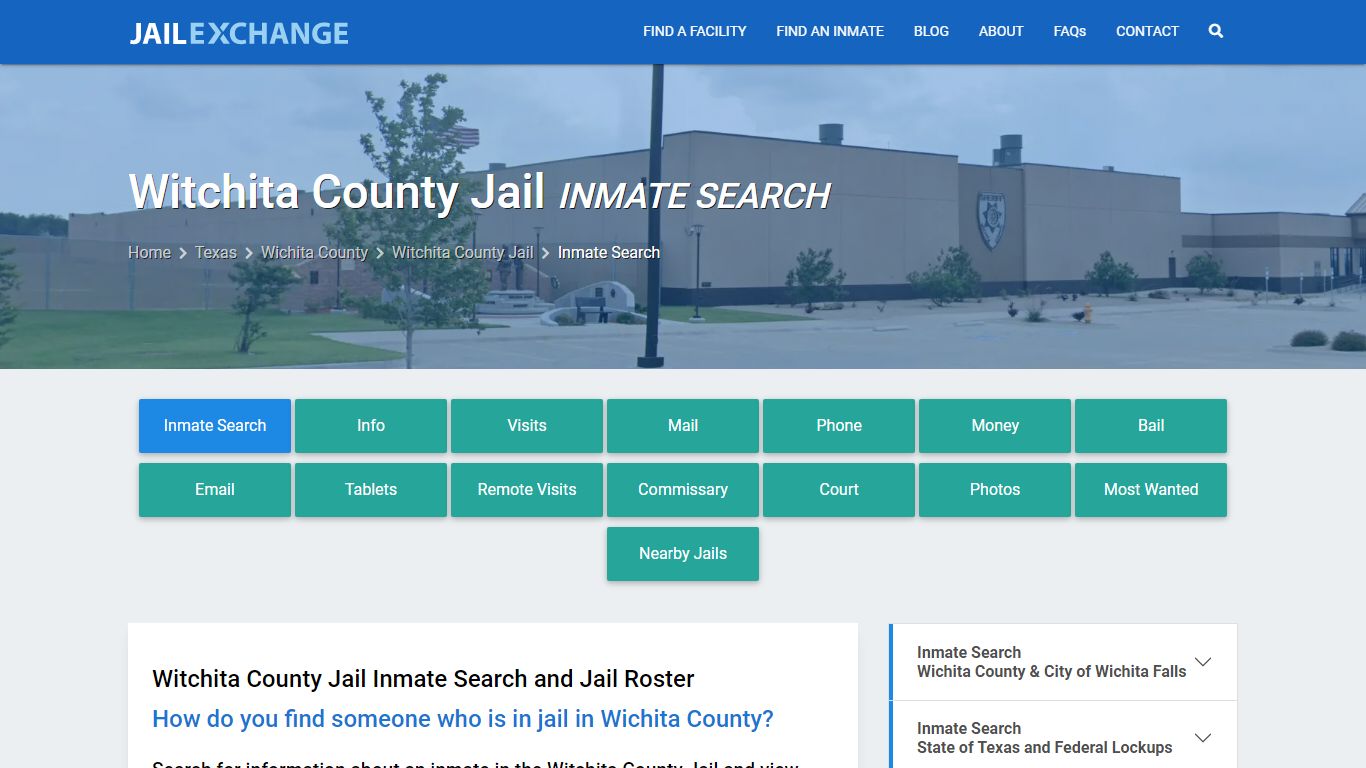 Inmate Search: Roster & Mugshots - Witchita County Jail, TX